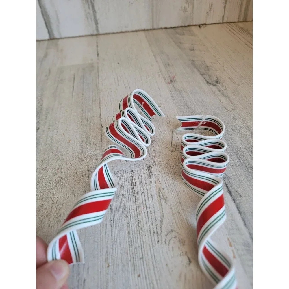 Ribbon candy vintage ornament Xmas set‎ peppermint